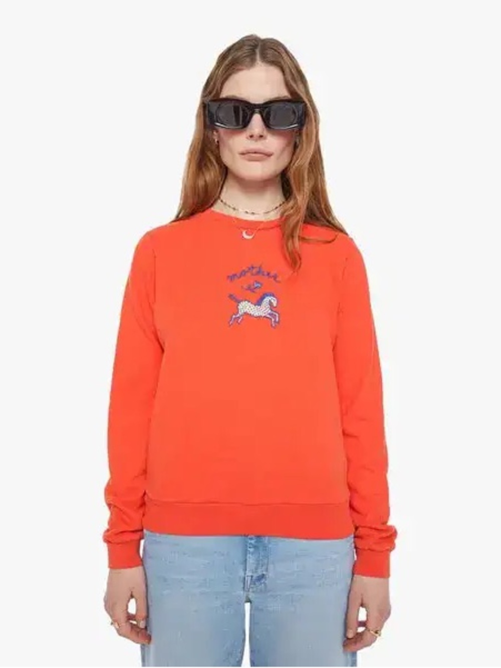MOTHER The Camper Sweatshirt in Lil Pony